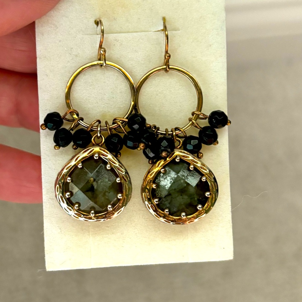 Labradorite earrings